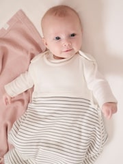 MORI Grey Cotton and Bamboo 0.5 Tog Travel Sleeping Bag - Image 3 of 6