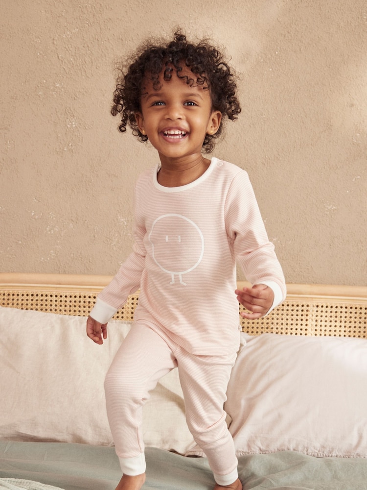 Rayas rosas - Conjunto de pijama muy suave de mezcla de algodón y viscosa de MORI - Imagen 2 de 4 Rayas rosas - Conjunto de pijama muy suave de mezcla de algodón y viscosa de MORI - Imagen 2 de 4