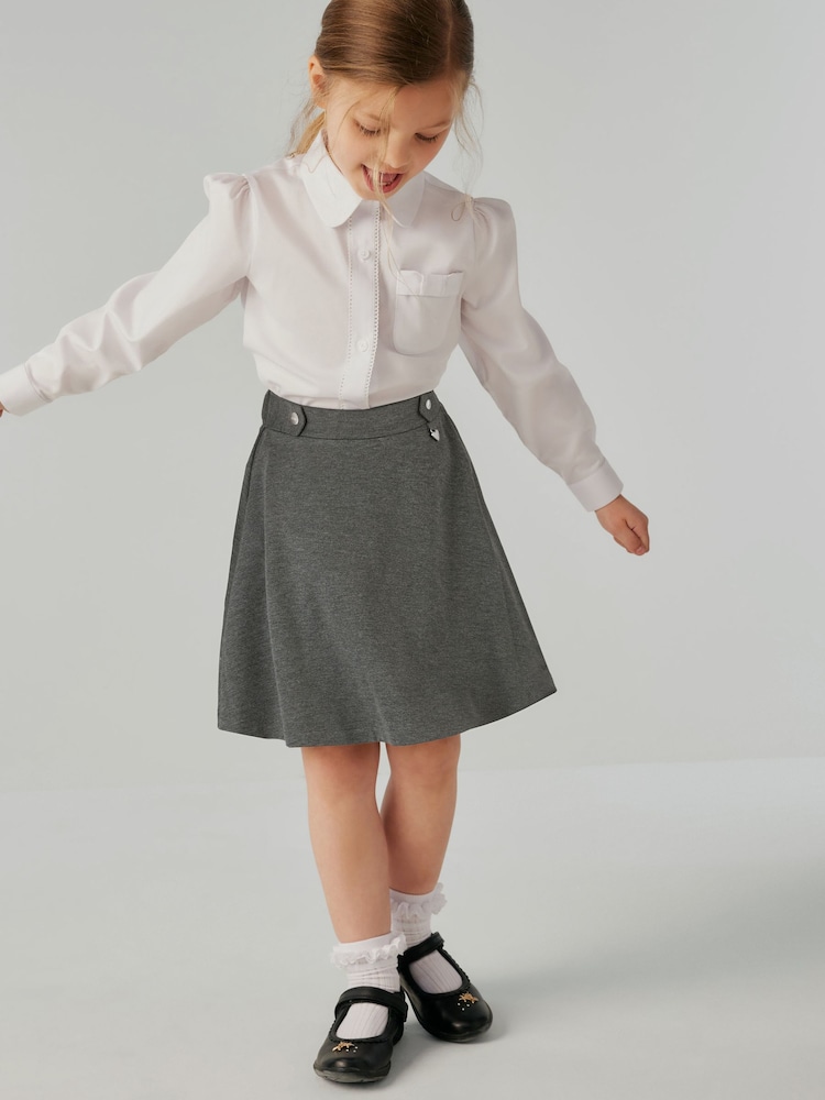 Clarks Grey Clarks School Ponte Skirt - Image 3 of 5