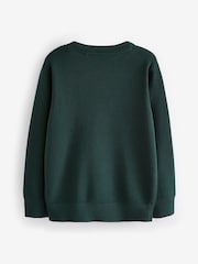 Clarks Green Long Sleeve School Knitted V-Neck Jumper - Image 5 of 6