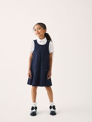 Clarks Navy Clarks School Ponte Pinafore Dress - Image 2 of 9