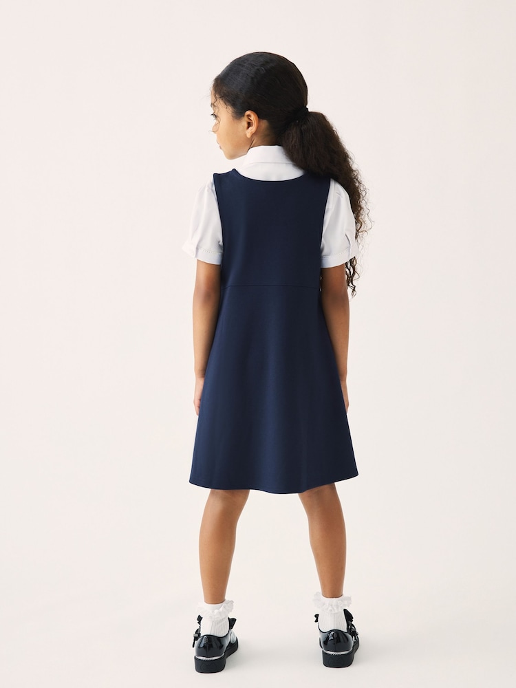 Clarks Navy Clarks School Ponte Pinafore Dress - Image 5 of 9
