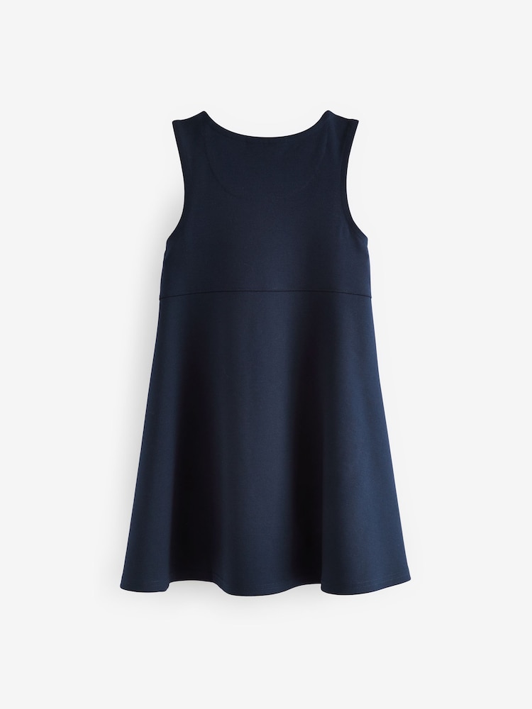 Clarks Navy Clarks School Ponte Pinafore Dress - Image 7 of 9