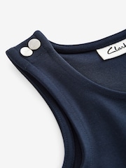 Clarks Navy Clarks School Ponte Pinafore Dress - Image 8 of 9