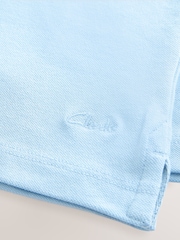 Clarks Blue Boys Short Sleeve School Polo Shirts 2 Pack - Image 5 of 5