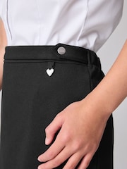 Clarks Black Senior Girls School Ponte Pencil Skirt - Image 3 of 6