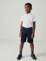 Clarks Navy Pull On Waist School Shorts - Image 1 of 9