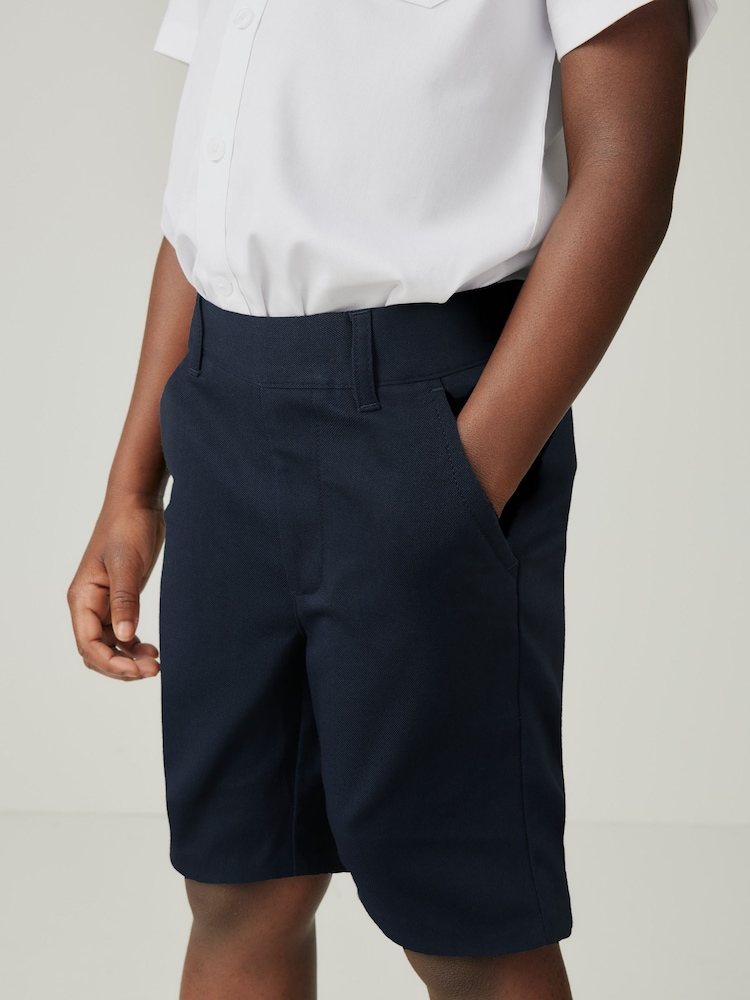 Clarks Navy Pull On Waist School Shorts - Image 4 of 9