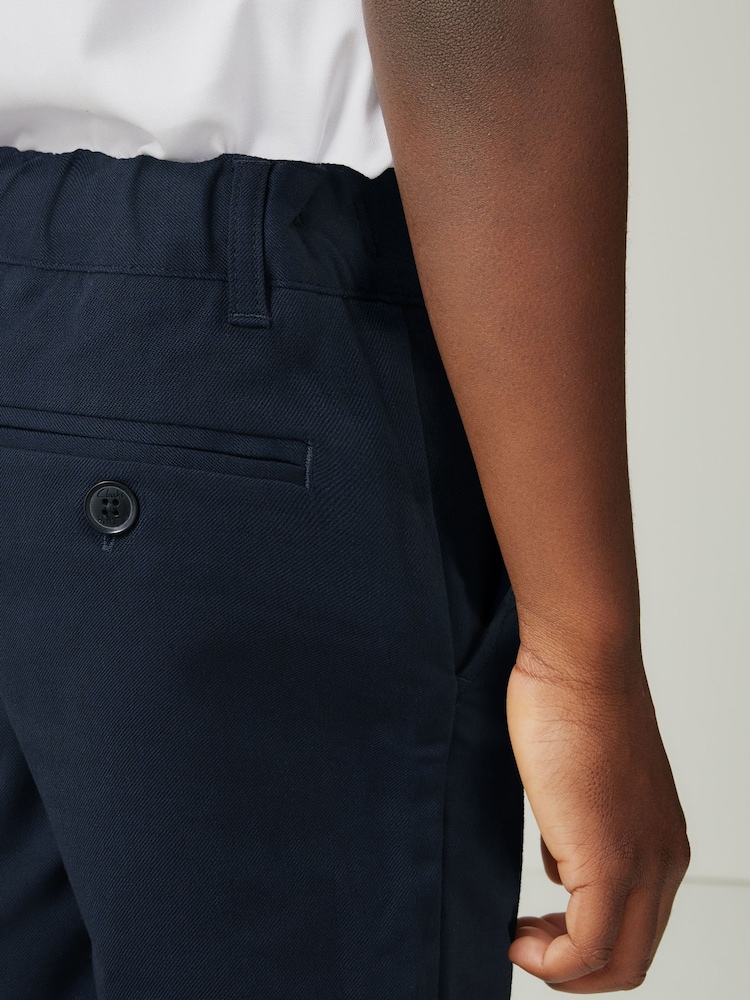 Clarks Navy Pull On Waist School Shorts - Image 5 of 9