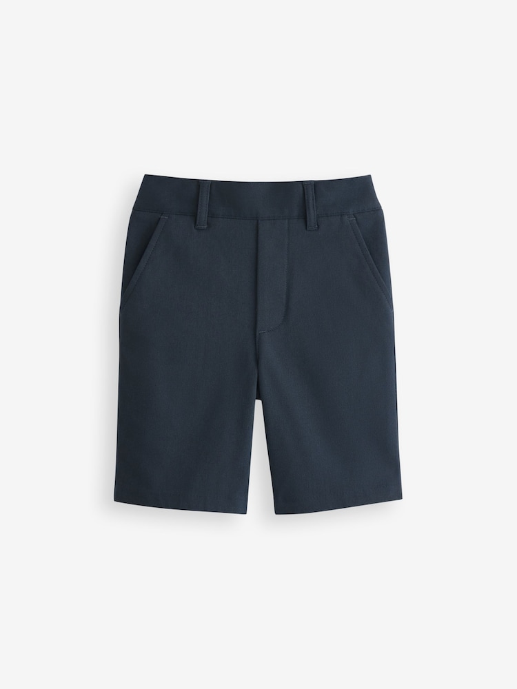 Clarks Navy Pull On Waist School Shorts - Image 6 of 9