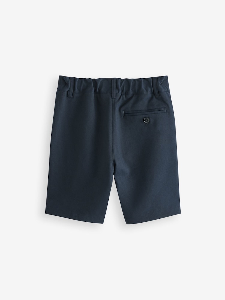 Clarks Navy Pull On Waist School Shorts - Image 7 of 9