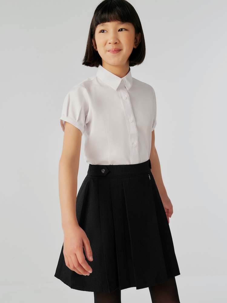 Clarks Black School Pleat Skirt - Image 1 of 4