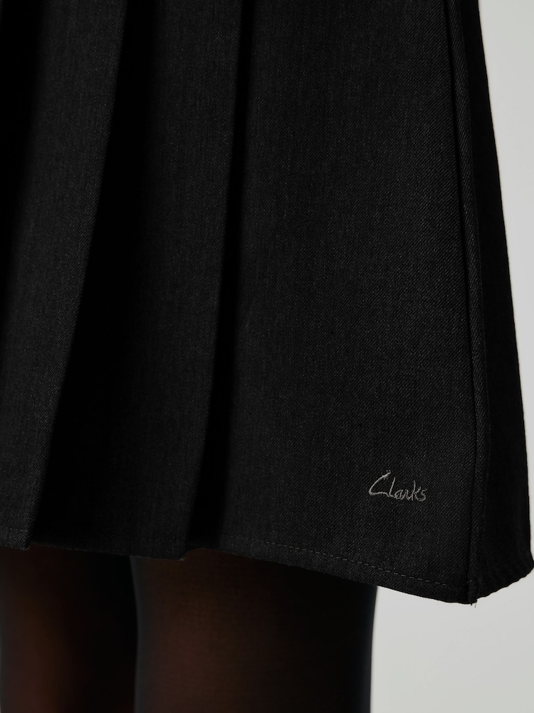 Clarks Black School Pleat Skirt - Image 4 of 4