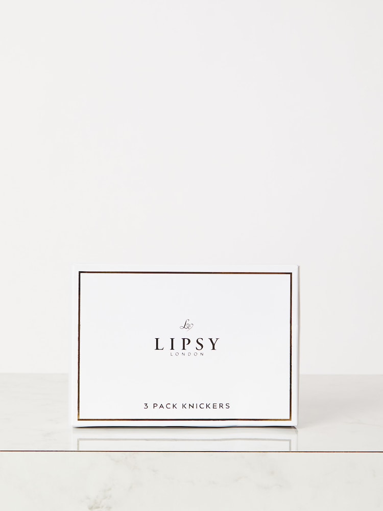 Lipsy Multi Brazilian Knickers 3 Pack - Image 11 of 11 Lipsy Multi Brazilian Knickers 3 Pack - Image 11 of 11
