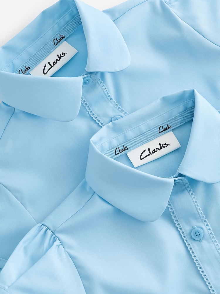 Blau - Clarks Schulhemden für Mädchen im 2er-Pack - Bild 4 von 4