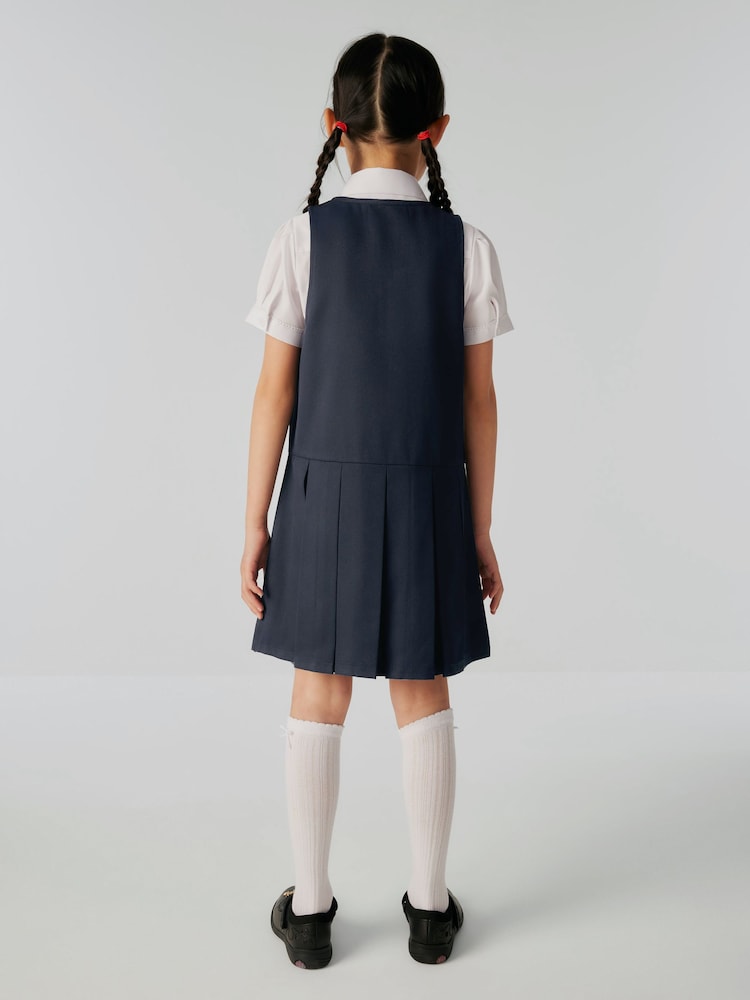 Robe chasuble Clarks School zippée sur le devant - Image 3 of 7