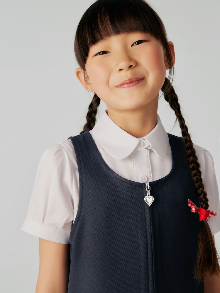 Robe chasuble Clarks School zippée sur le devant - Image 4 of 7