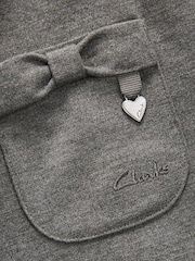 Clarks Grey Clarks School Ponte Pinafore Dress - Image 11 of 11