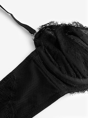 Lipsy Multiway Balcony Underwired Black Bra - Image 6 of 6