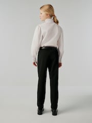 Clarks Dark Black Senior Girls Belted Slim Trousers - Image 3 of 8