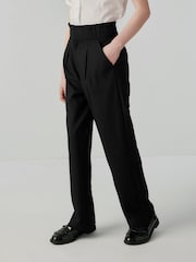 Clarks Black Senior Girls School Wide Leg Trousers - Image 1 of 7