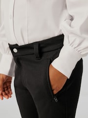 أسود - بنطلون مدرسي من نسيج بونتي من Clarks - Image 4 of 9