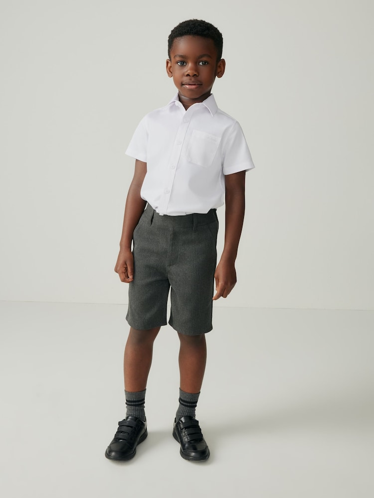 Clarks Grey Pull On Waist School Shorts - Image 1 of 12