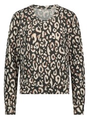 Hunkemoller Black Animal Print Jersey Long-Sleeved Pyjama Top - Image 4 of 5