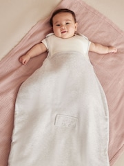 MORI White Cotton and Bamboo 0.5 Tog Travel Sleeping Bag - Image 1 of 7