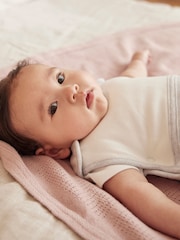 MORI White Cotton and Bamboo 0.5 Tog Travel Sleeping Bag - Image 4 of 7
