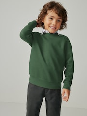 Clarks Green Unisex Crew Neck School Sweatshirt - Image 1 of 11