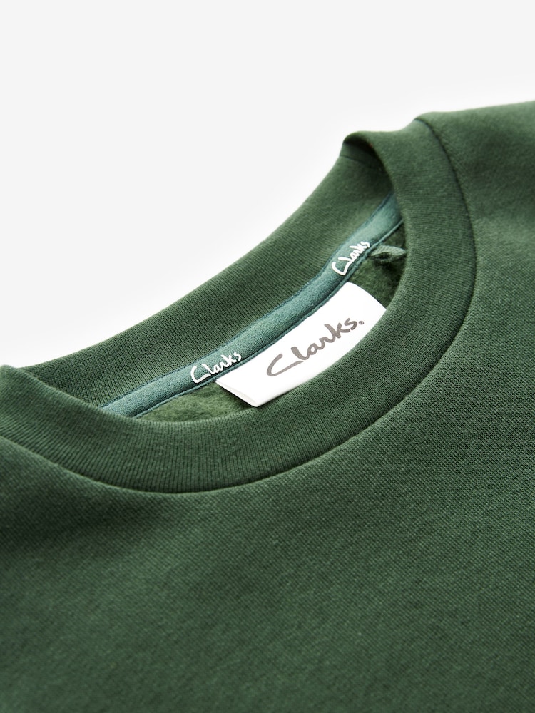 Clarks Green Unisex Crew Neck School Sweatshirt - Image 11 of 11