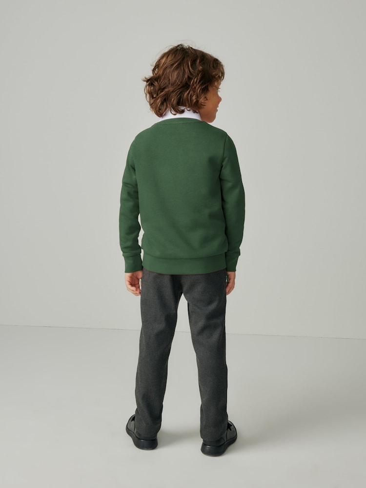 Clarks Green Unisex Crew Neck School Sweatshirt - Image 2 of 11