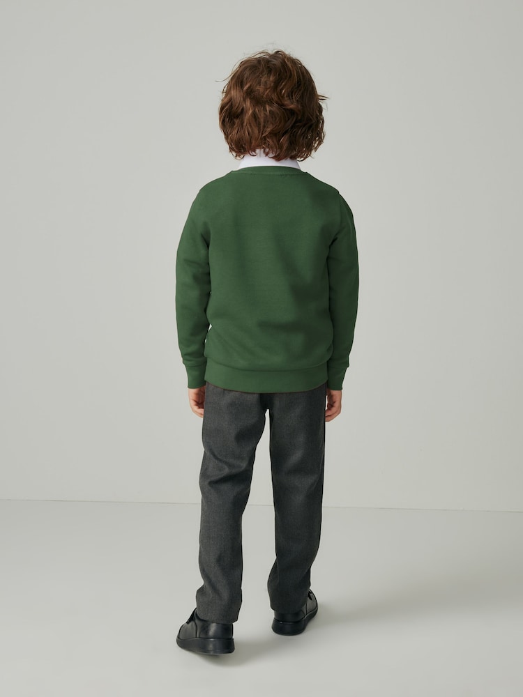 Clarks Green Unisex Crew Neck School Sweatshirt - Image 3 of 11
