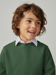 Clarks Green Unisex Crew Neck School Sweatshirt - Image 5 of 11