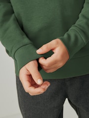 Clarks Green Unisex Crew Neck School Sweatshirt - Image 6 of 11
