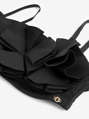 Black Ruffle Bandeau Bikini Top - Image 7 of 7