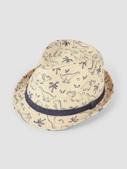 JoJo Maman Bébé Cream Trilby Hat - Image 1 of 4