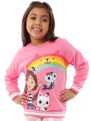 Character Pink 100% Cotton Gabby's Dollhouse Sweatshirt and Leggings Set - Image 6 of 8