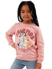 Charakter-Mädchen-Sweatshirt „Bluey & Bingo Friends Forever“ aus 100 % Baumwolle - Bild 1 von 5