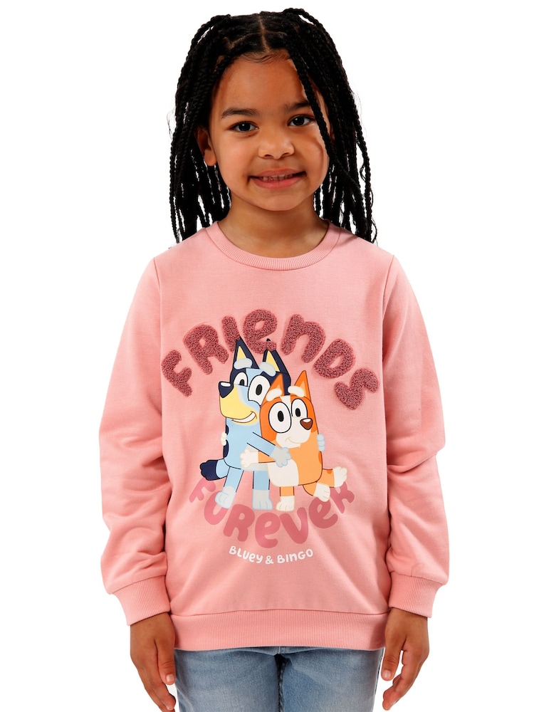 Charakter-Mädchen-Sweatshirt „Bluey & Bingo Friends Forever“ aus 100 % Baumwolle - Bild 2 von 5