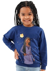 Character Blue Wish Gold Star 100% Cotton Sweatshirt - Image 1 of 4