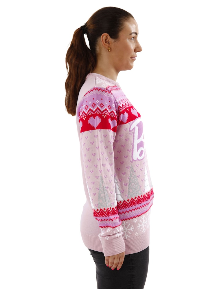 Pull à personnage Barbie Noël arbre - Image 4 of 5