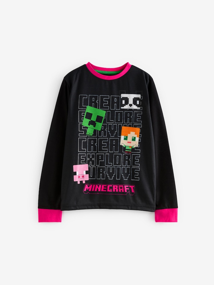 Character Girls Minecraft Creeper Pyjamas - Image 3 of 4