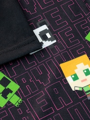 Character Black/Pink Minecraft Creeper Girls Minecraft Creeper Pyjamas - Image 4 of 4