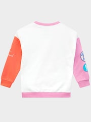 Character Pink Girls Paw Patrol Skye Colourblock 100% Cotton Sweatshirt - Image 2 of 5
