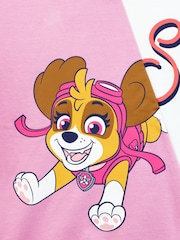Character Pink Girls Paw Patrol Skye Colourblock 100% Cotton Sweatshirt - Image 3 of 5
