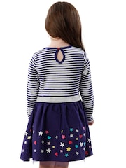 Character Blue 100% Cotton Peppa Pig Party Dress - Image 5 of 7