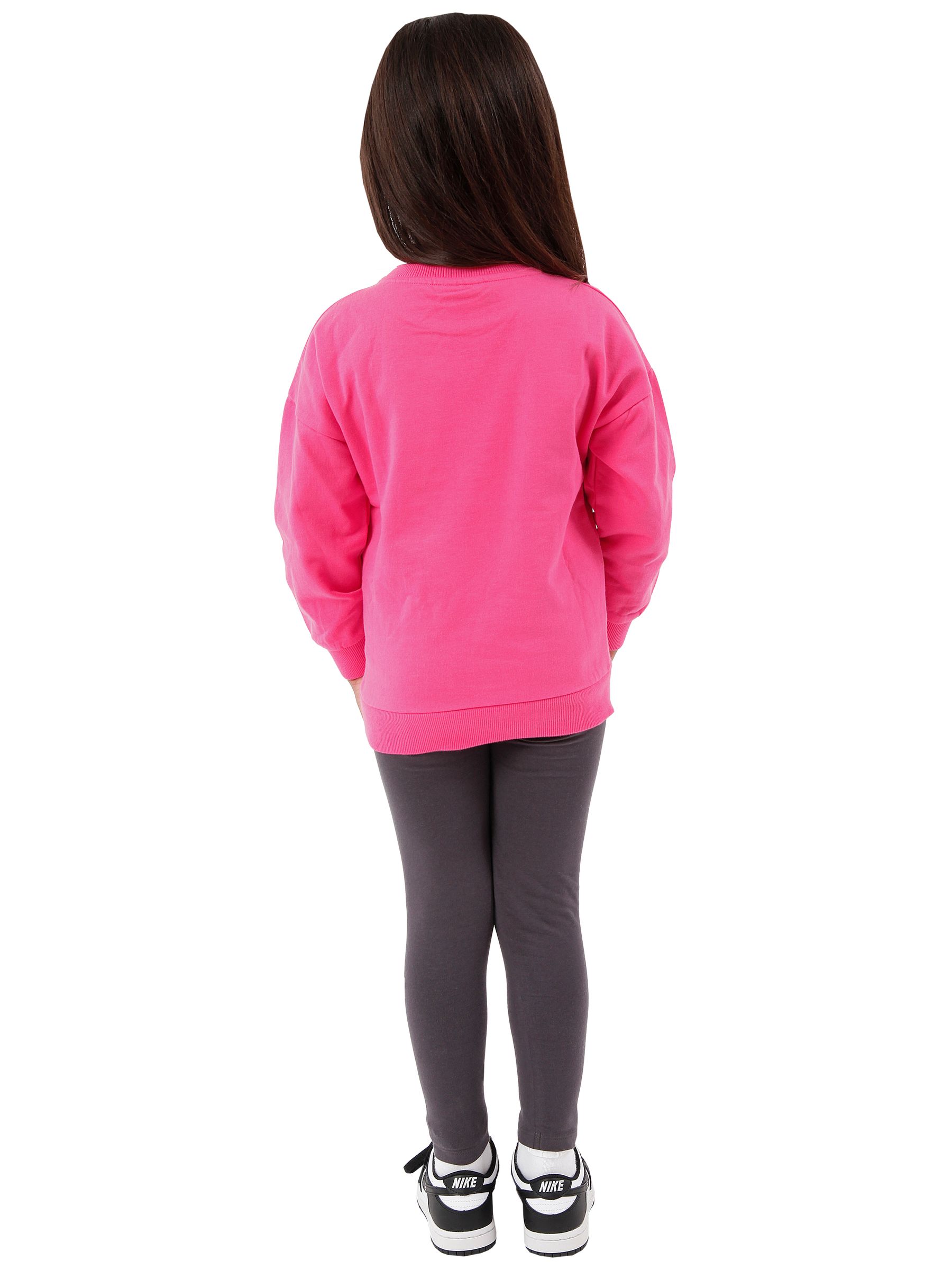 Character Pink 100% Cotton Barbie Sweatshirt and Leggings Set