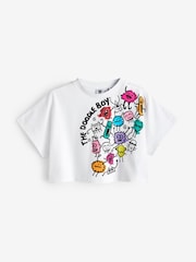 White Doodle Boy Artist Boxy T-Shirt (3-16yrs) - Image 1 of 3
